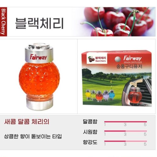 Car AC Vent Perfume Fairway Spin Diffuser 1pcs - Image 2