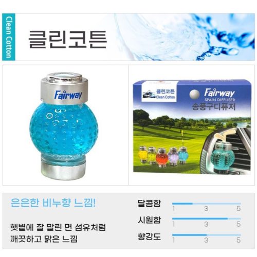 Car AC Vent Perfume Fairway Spin Diffuser 1pcs - Image 3