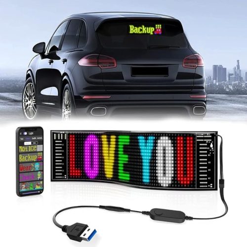 LED Car Sign Panel App & Remote  Flexible  Display - Image 8