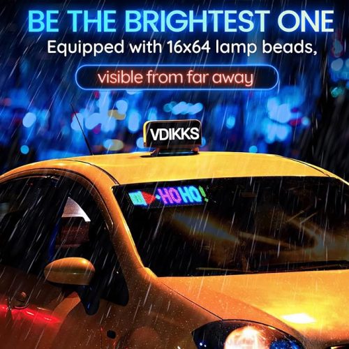 LED Car Sign Panel App & Remote  Flexible  Display - Image 1