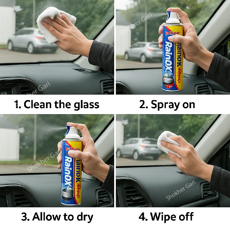 SG973 (4) RAINOK RAIN REPELLENT SPEED SPRAY 380ml - Image 1