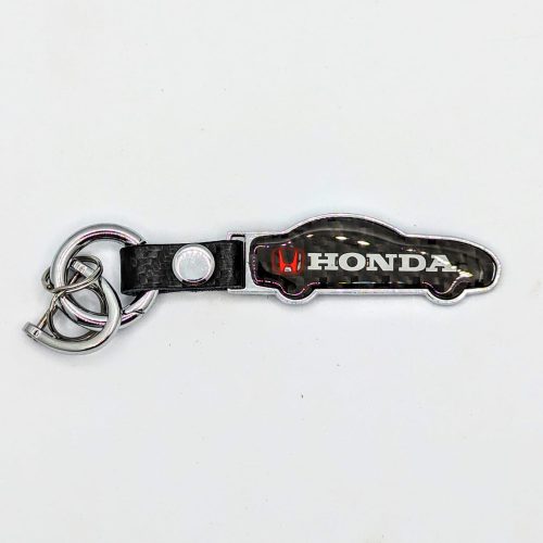 Carbon Car Shape Metal Keyring - Image 7