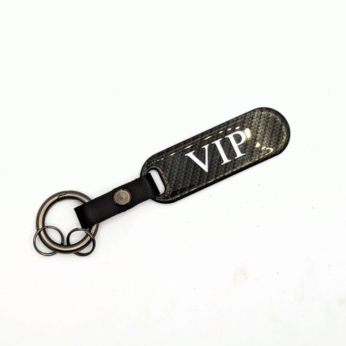 Simple Design Carbon Car Keyring - Image 3