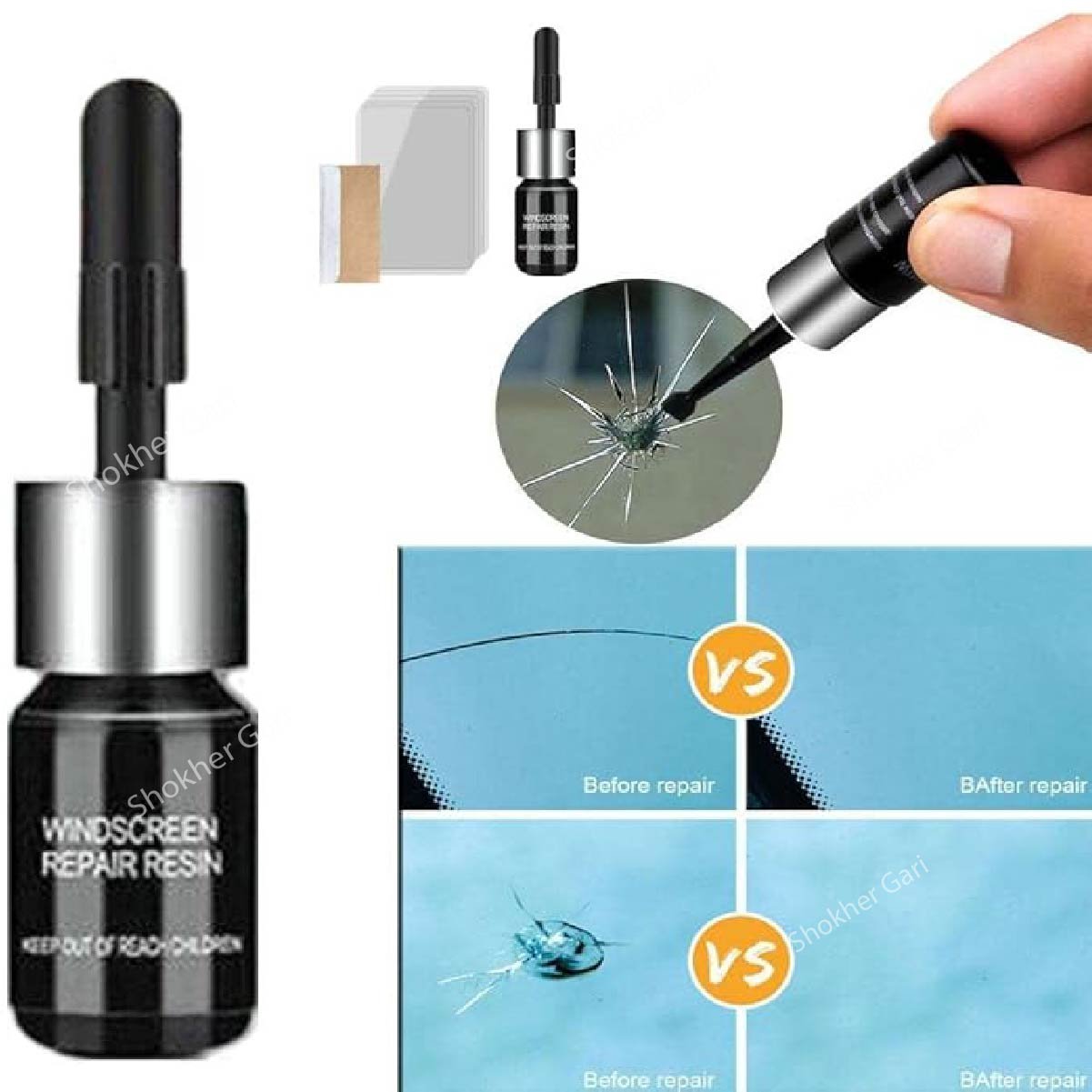 SG999 Car Windshield & Repair Fluid Kit 3ml 490 TK (5) Car Windshield & Repair Fluid Kit 3ml - Image 1