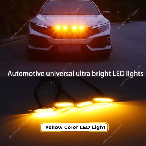 4pcs LED Front Grill Running Lights For Car Style - Image 1