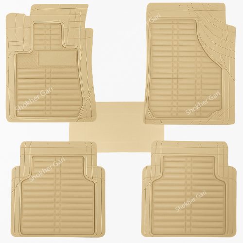 4D Luxury PVC Soft Floor mat 5pcs set - Image 22