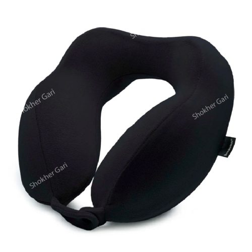 Velvet Lion Memory Foam Neck Pillow - Black - Image 5