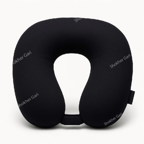 Velvet Lion Memory Foam Neck Pillow - Black - Image 2