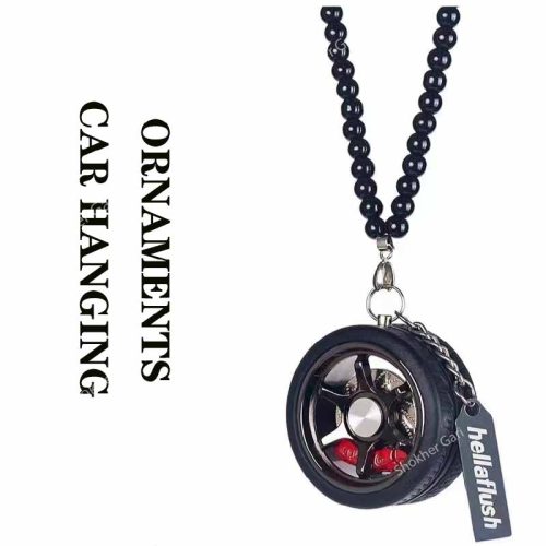 Wheel Car Mirror Rearview Hanging Chain - Image 4