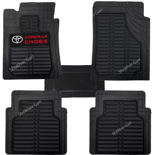 4D Luxury PVC Soft Floor mat 5pcs set - Image 18