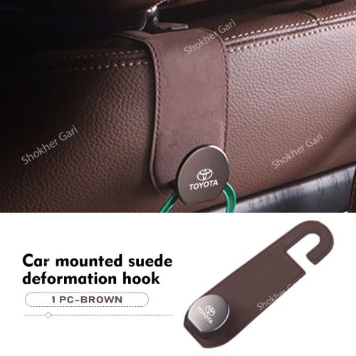 1Pcs Suede Hook Car Seat Headrest - Image 3