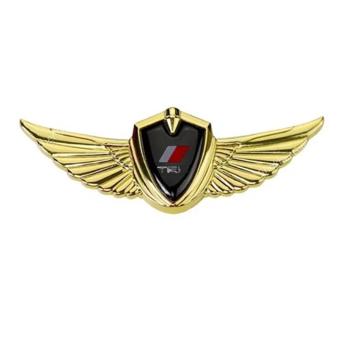 1pcs Car Body 3D Metal Logo Wings Sticker - Image 6