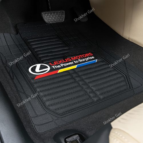 4D Luxury PVC Soft Floor mat 5pcs set - Image 10