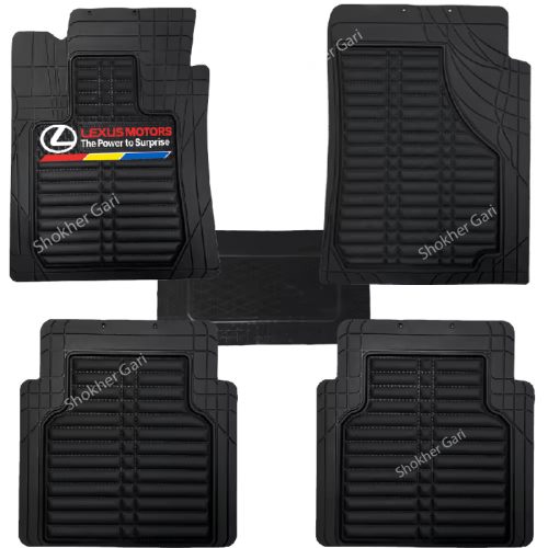 4D Luxury PVC Soft Floor mat 5pcs set - Image 9