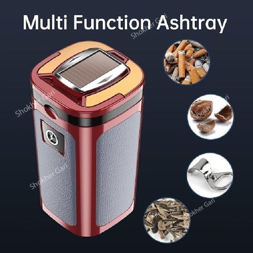 Rechargeable Solar Energy Lighter & LED Car Ashtray - Image 4