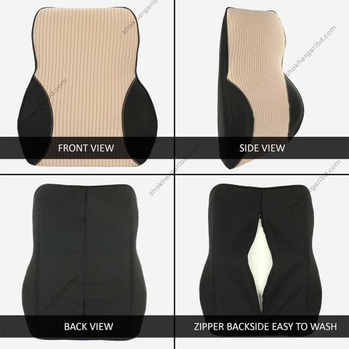 Car Premium Liner Design Back Pillow Lumber Support - Image 10