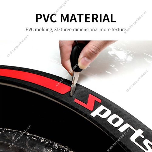 4pcs Universal PVC Soft Vehicle Wheel Brow Protector Sticker 4 Pices Set - Image 4