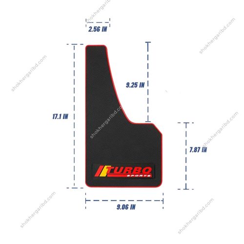 Universal Rubber Fit Soft Mudguard New Version 4 Pices – 1 Set - Image 3