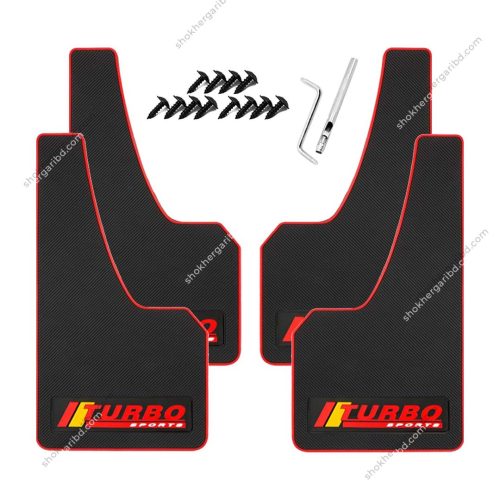 Universal Rubber Fit Soft Mudguard New Version 4 Pices – 1 Set - Image 6