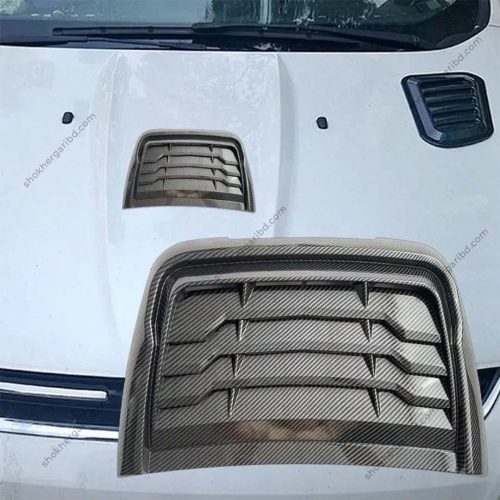 Car Bonnet Hood Fake Air Vent Modification Carbon Fiber Style - Image 6