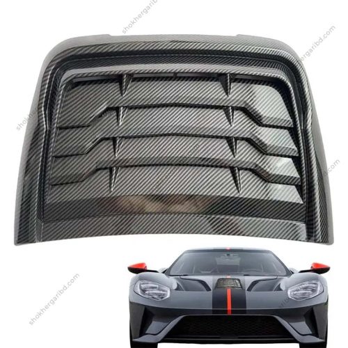 Car Bonnet Hood Fake Air Vent Modification Carbon Fiber Style - Image 2