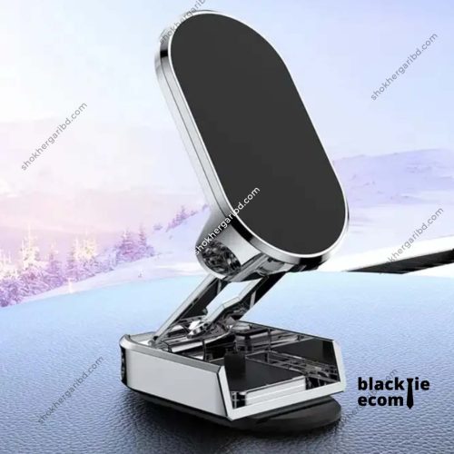Foldable 360° Rotation Magnetic Car Phone Holder - Image 8