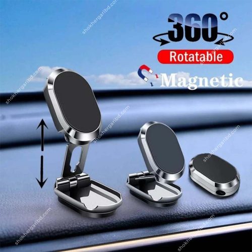 Foldable 360° Rotation Magnetic Car Phone Holder - Image 6