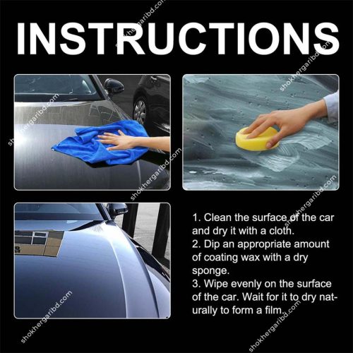 Botny Car Cream Polishing Wax (Fast Polishing Gloss Reproduce) - Image 4