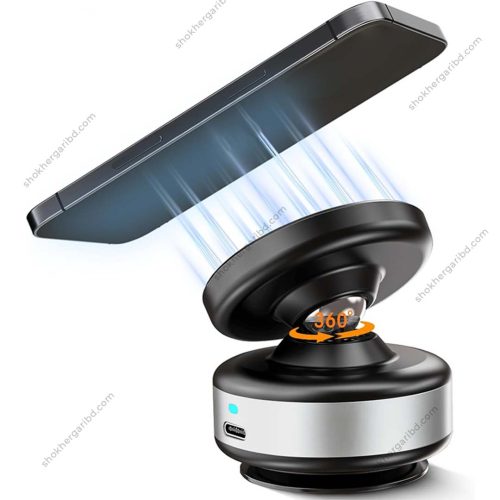 Magnetic Suction Cup Mobile Holder - Vacuum System  Rechargeabl - Image 7