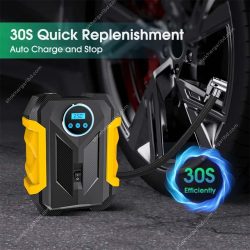 (DY) Portable Automobile Air Compressor Digital Tire lnflation Pump LED Lamp