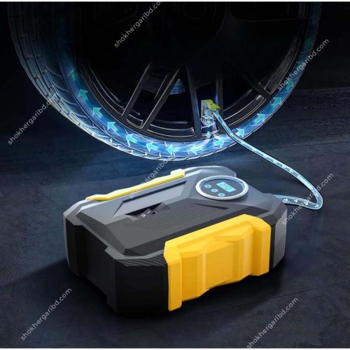 (DY) Portable Automobile Air Compressor Digital Tire lnflation Pump LED Lamp - Image 2