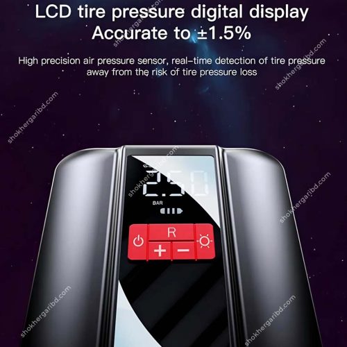 Yesido VC04 Car Portable Air Pump  Inflator Pump Wireless, Multifunctional Air Pump – 150PSI 4000mAh - Image 4