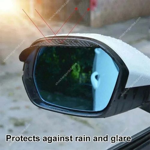 Car Carbon Mirror Rain Shield - Image 5