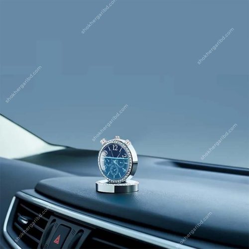 Car Clock With Air Freshener  Dashboard Showpiece - Image 1