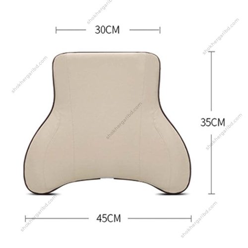 Premium Car Memory Foam Artificial Leather Lumbar Support - Image 3