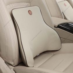 Premium Car Memory Foam Artificial Leather Lumbar Support