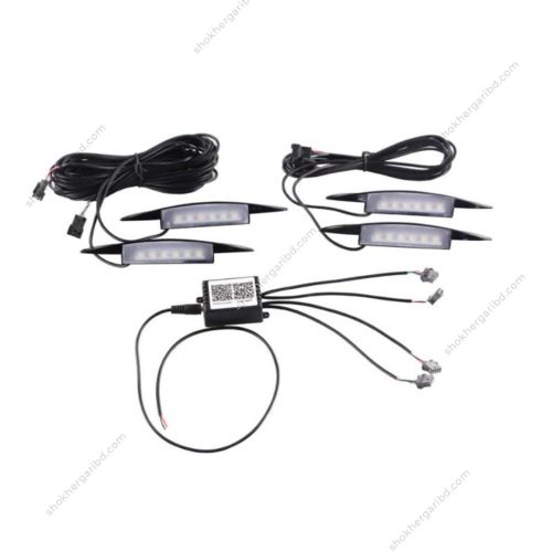 Tire Atmosphere Lamps LED Decoration Lights APP control Car Wheel Eyebrow Lamp Car Fancy Lights (Multicolor) - Image 2
