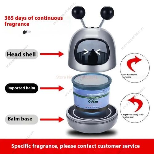 Car Robot Cartoon Dashboard Perfume - Image 4