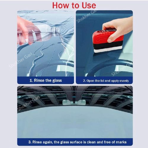 1 pcs Car Windshield Water Oil Film Cleaning Brush - Image 6