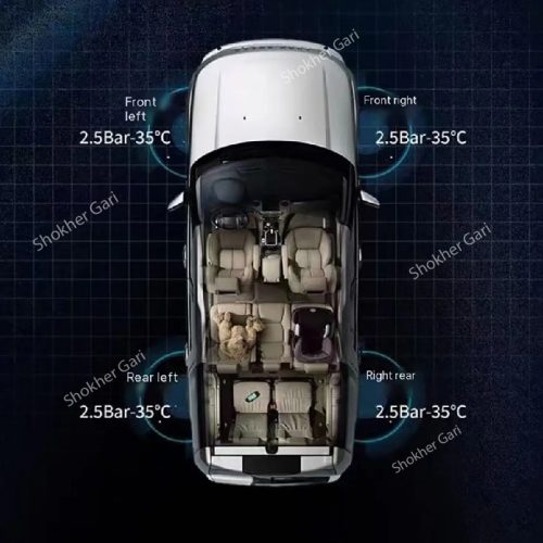 Big Nozzle Solar Power TPMS Car Tire Tyre Air Pressure meter Gauge - Image 5