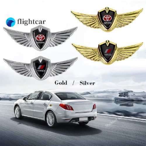 1pcs Car Body 3D Metal Logo Wings Sticker - Image 5