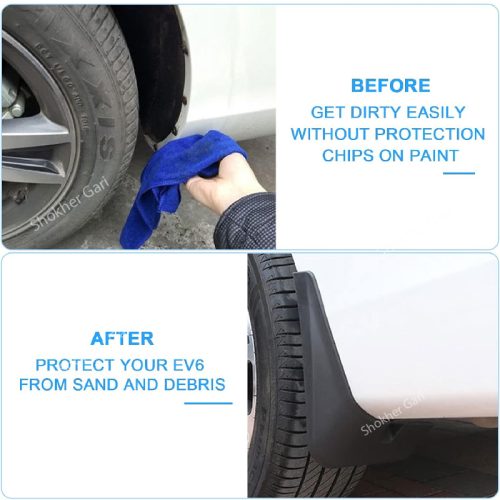 Super Soft Universal Car Mudguard 4pcs set  - Image 6