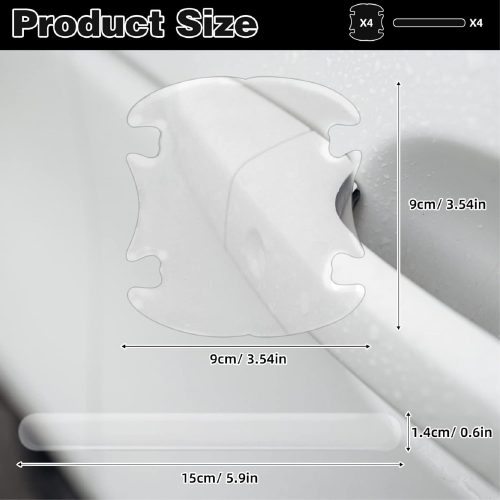 8 Pcs Universal Transparent Silicone Door Handle Cover - Image 4