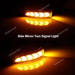 2pcs LED DRL Side Mirror Dynamic Turn Signal Light Lamp