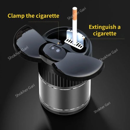 Sensor Smart Car Cup Holder Ashtray Supports Infrared Induction USB - Image 2