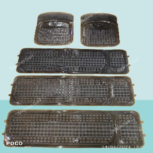 5 Pieces Heavy Duty PVC Rubber Car Floor Mat - Image 1