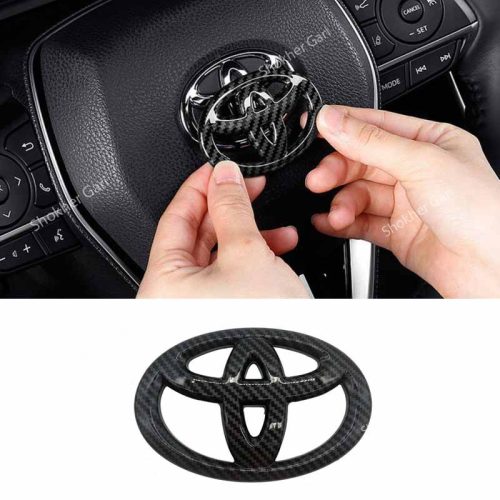 3D Carbon Steering Wheel Logo - Image 3