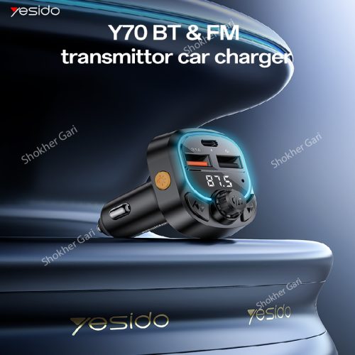 Yesido Y70 FM Transmitter 15W - Image 1