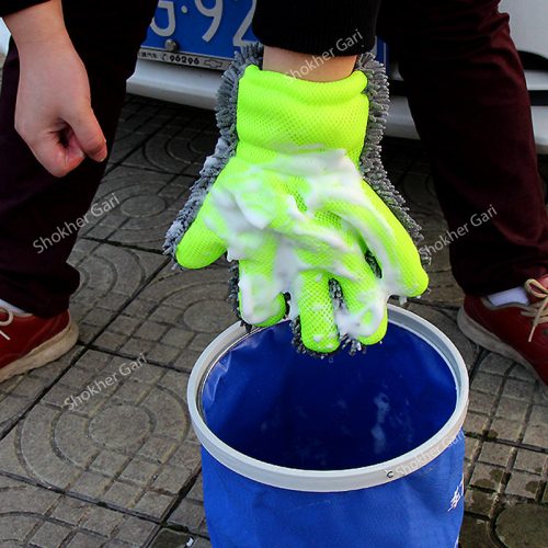 1pc Car Luxury Microfiber Car Wash Mitts - Image 5