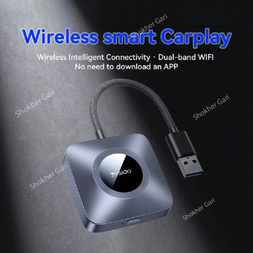 Yesido KM23 Wireless Intelligent Connection Dual-band WIFI Free Adapter Inside Wireless Carplay - Image 4